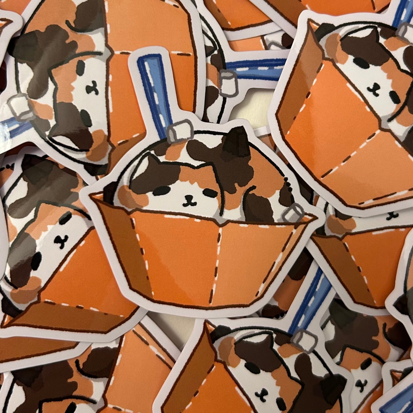 Chat Creme : Cat Ice Cream Stickers