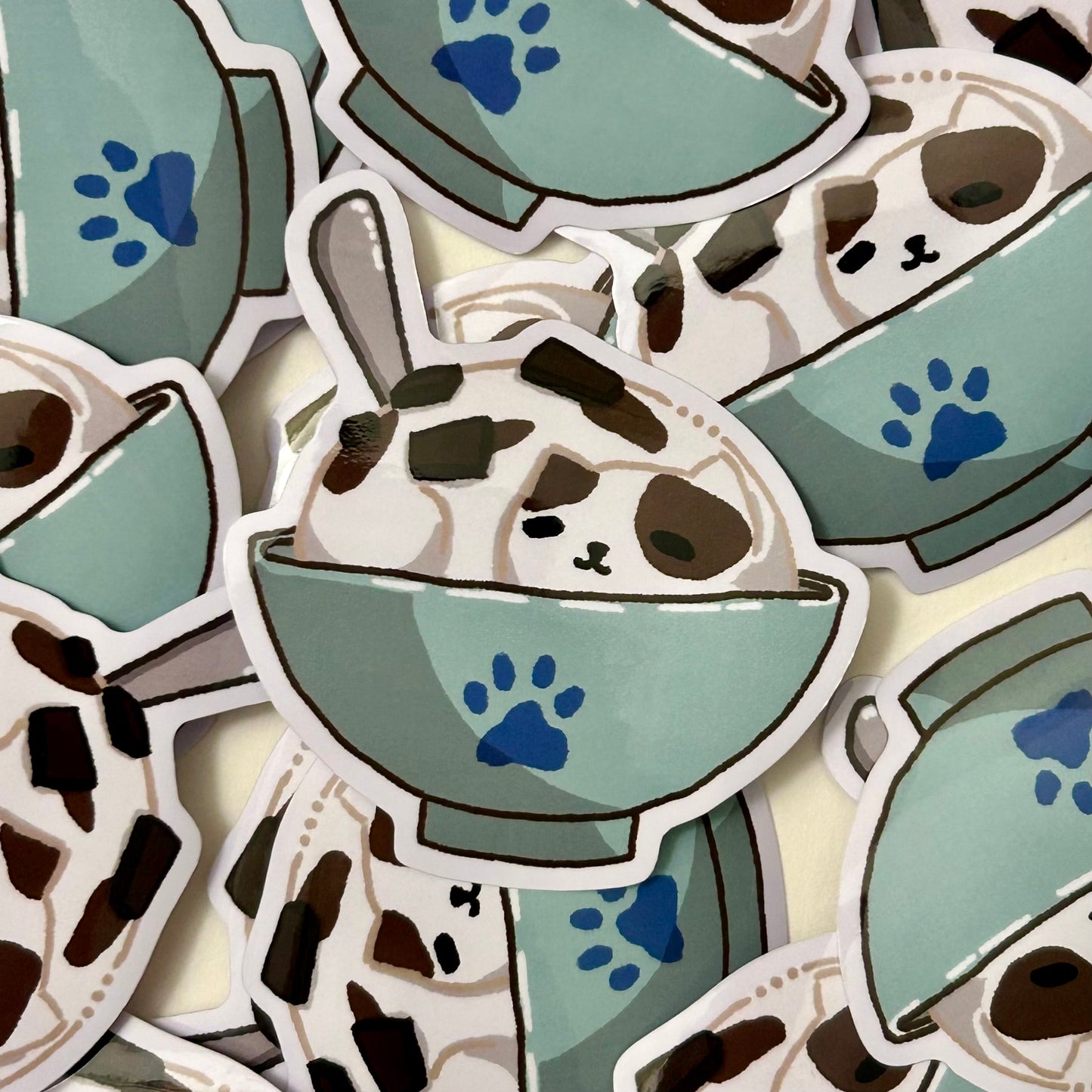Chat Creme : Cat Ice Cream Stickers
